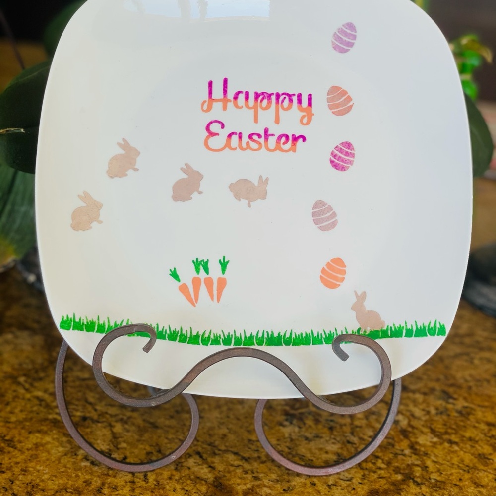 Easter plate unique